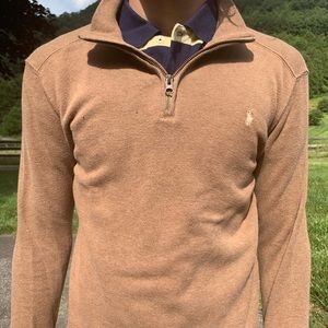 Polo pullover brown